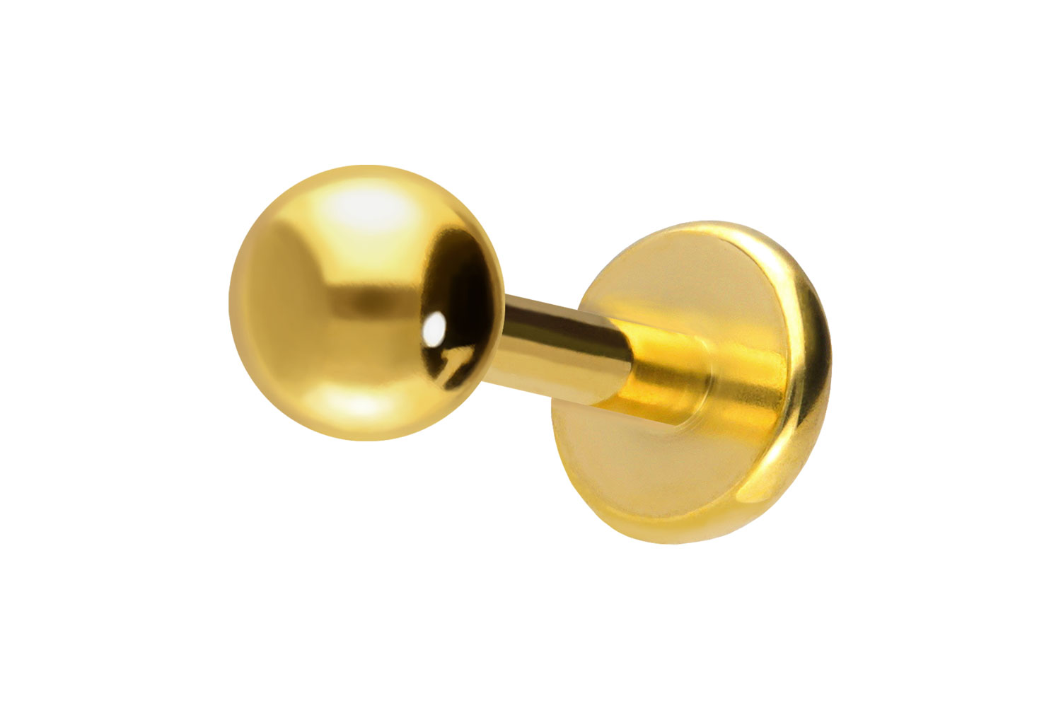 Titan Labret Piercing mit Push Fit